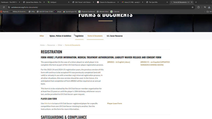 Step 7) Complete R002 Registration Form